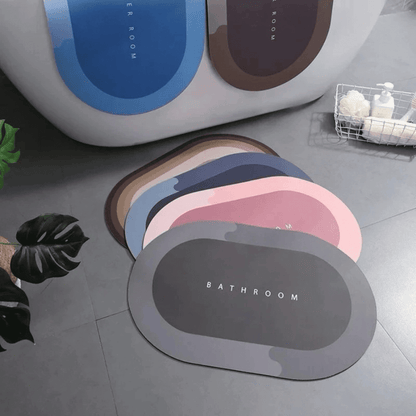 Tapete de Casa de Banho Premium HydraMat™ – Tecnologia de 4 Camadas com Secagem Instantânea