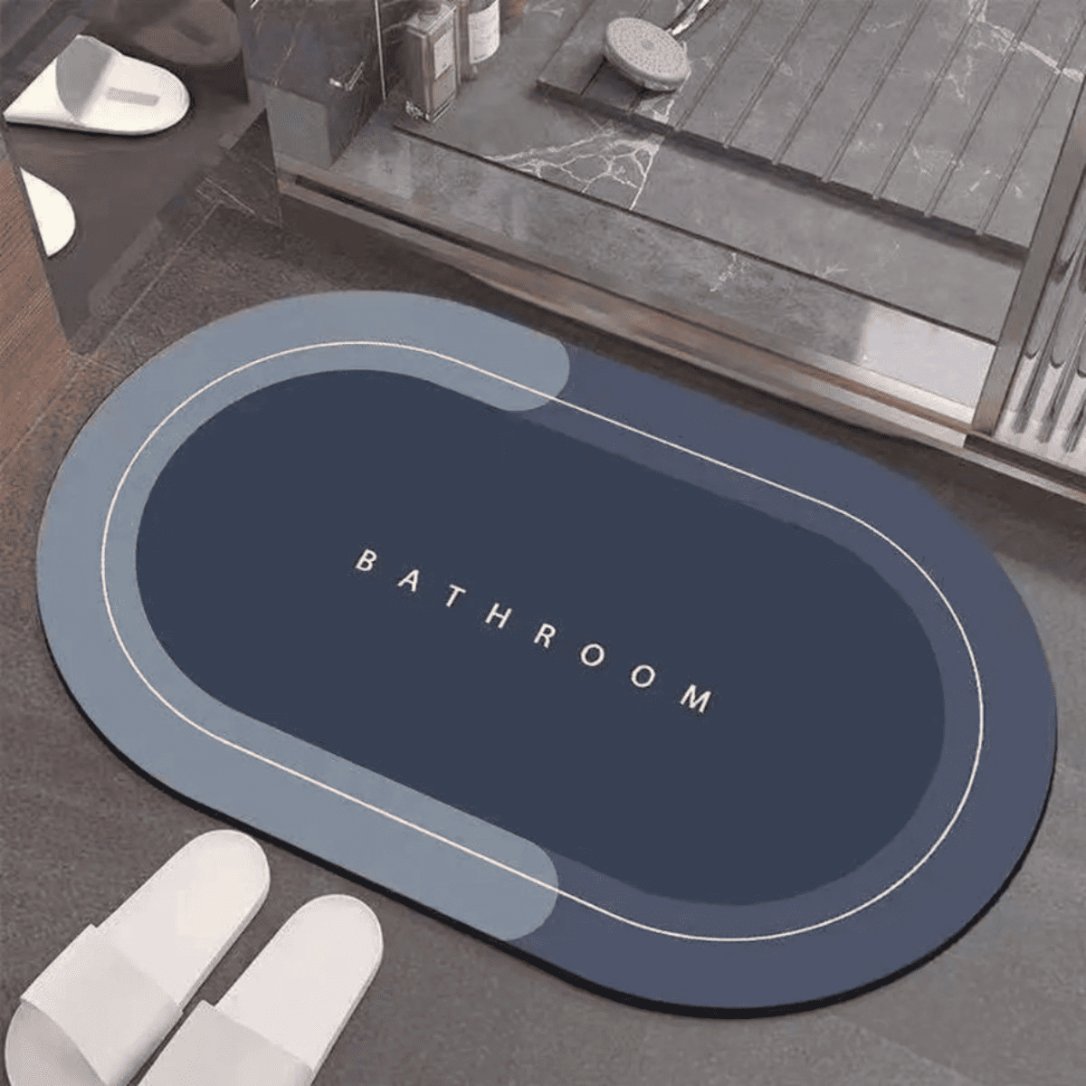 Tapete de Casa de Banho Premium HydraMat™ – Tecnologia de 4 Camadas com Secagem Instantânea