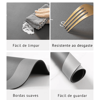 Tapete de Casa de Banho Premium HydraMat™ – Tecnologia de 4 Camadas com Secagem Instantânea